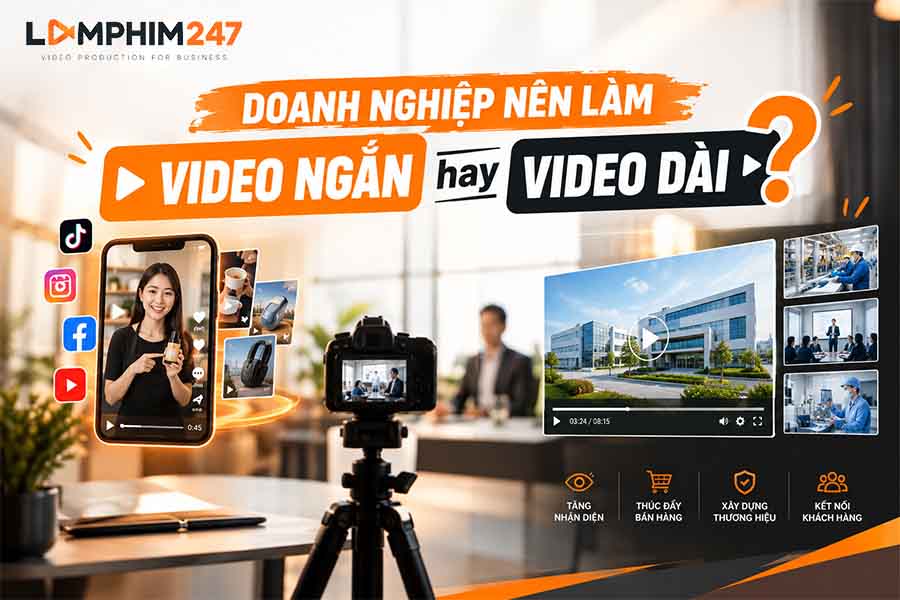 Doanh nghiệp nên làm video ngắn hay video dài?